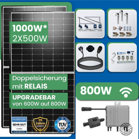1640W/1600W Plug & Play Solaranlage Komplettset inkl. EPP 410W